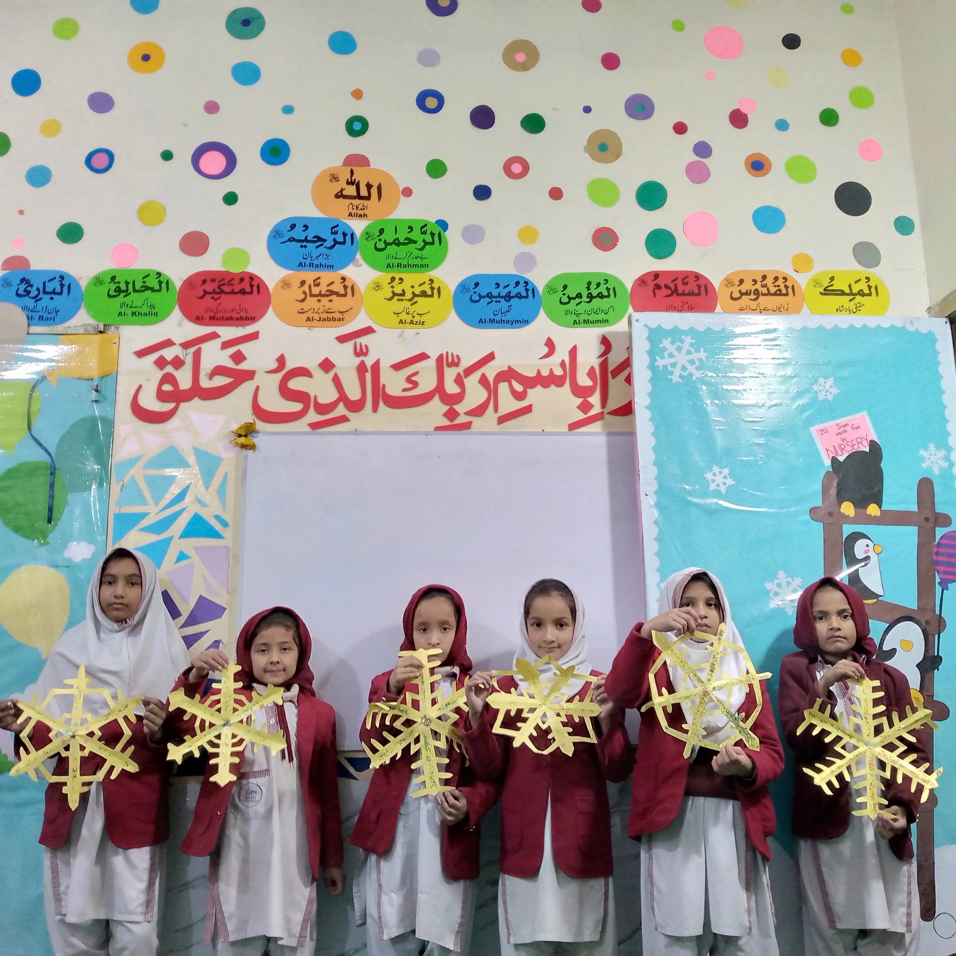 Students dressed for a school celebration